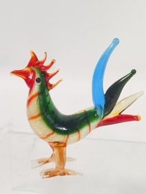 Vintage Murano Italy Art Glass Rooster