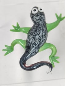 Vintage Murano Italy Art Glass Lizard