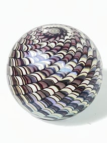 1979 Orient & Flume Iridescent Serpentine Glass Pa
