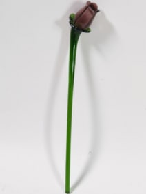 Vintage Murano Italy Art Glass Flower