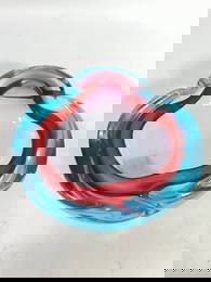 Vintage Murano Italy MCM Sommerso Glass Bowl