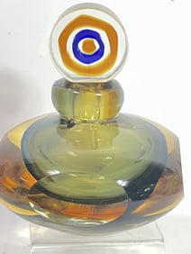 Vintage Fifth Avenue Crystal Amber Sommerso Perfum