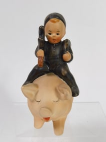 Vintage Goebel Hummel Porcelain "Riding Good Luck"