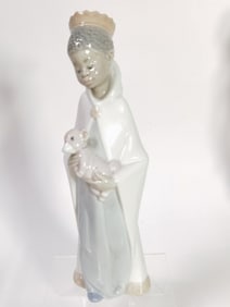 Vintage Lladro Spain Porcelain King Balthasar Figu