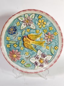 Vintage H. Bequet Porcelain Bird Plate