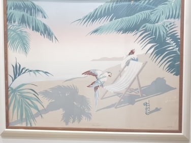 Limited Ed. 1987 "Kona Paradise" Lithograph by La
