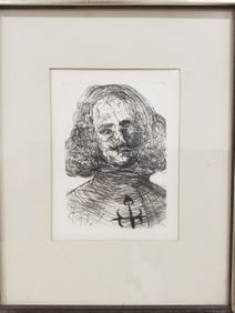 1965 Salvador Dali Etching of Velazquez