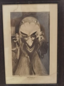 "Gossip and Satan Came Also" Print by W.H. Gallagh