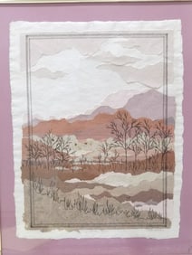 "Regional Land Form" Mix Media Collage by MP Mario