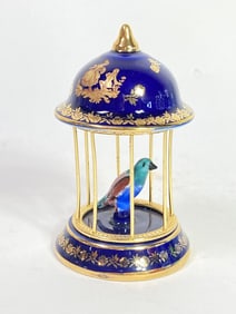 Vintage Limoges France Porcelain Bird Cage Decor