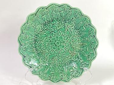 Vintage Porcelain Majolica Plate