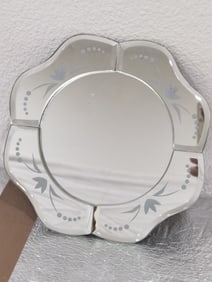 Vintage Venetian Etched Glass Mirror