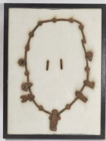 Vintage Mexican Tribal Pottery Necklace Set