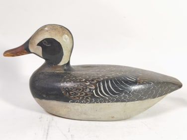 Vintage Hand Painted Wood Carved Duck Decoy