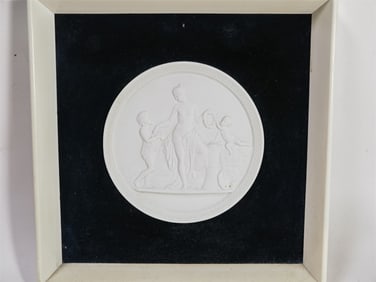 Vintage Royal Copenhagen Bisque Porcelain Plaque