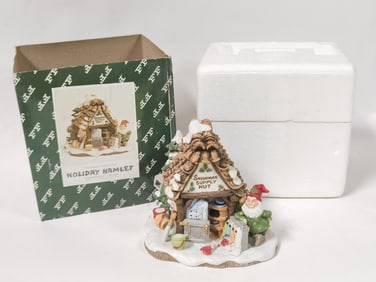 1994 Fitz & Floyd Holiday Hamlet Snowman Supply Hu