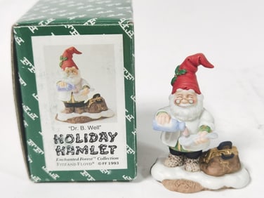 1993 Fitz & Floyd Holiday Hamlet Dr. B. Well