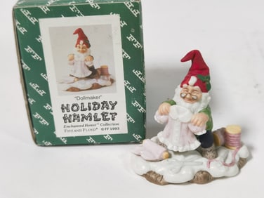 1993 Fitz & Floyd Holiday Hamlet Dollmaker