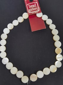 Group of Mother-of-Pearl Round Beads