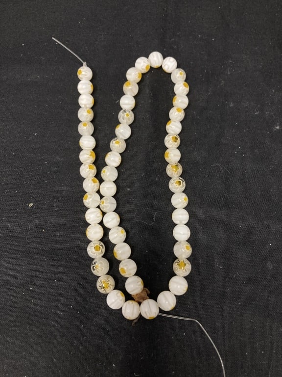 Group of Flower Glass Beads: Group of Flower Glass Beads