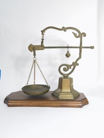 Vintage Brass Balance Scale