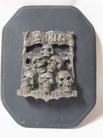 Grateful Dead "Deadheads" Metal Plaque