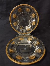 Pr. of Vintage Baccarat France Crystal "Empire" Un