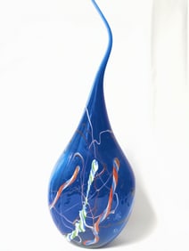 Large Vintage Murano Italy Millefiori Art Glass Va