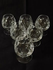 (6) Clear Cordial Glasses