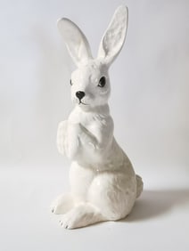 USA Made Porcelain White Rabbit