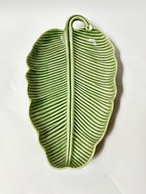 Vintage Bordallo Pinheiro Porcelain Leaf Plate