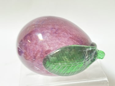 Vintage Art Glass Eggplant