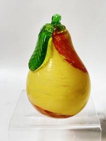 Vintage Art Glass Pear