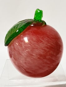 Vintage Art Glass Apple