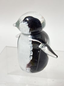 Vintage Art Glass Penguin Figurine