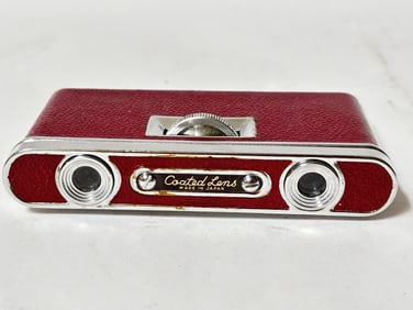 Vintage Cryston Coated Lens Red Box Binoculars