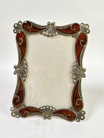 Vintage Rhinestone and Enameled Photo Frame