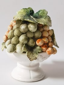 Vintage Porcelain Grapes Decor