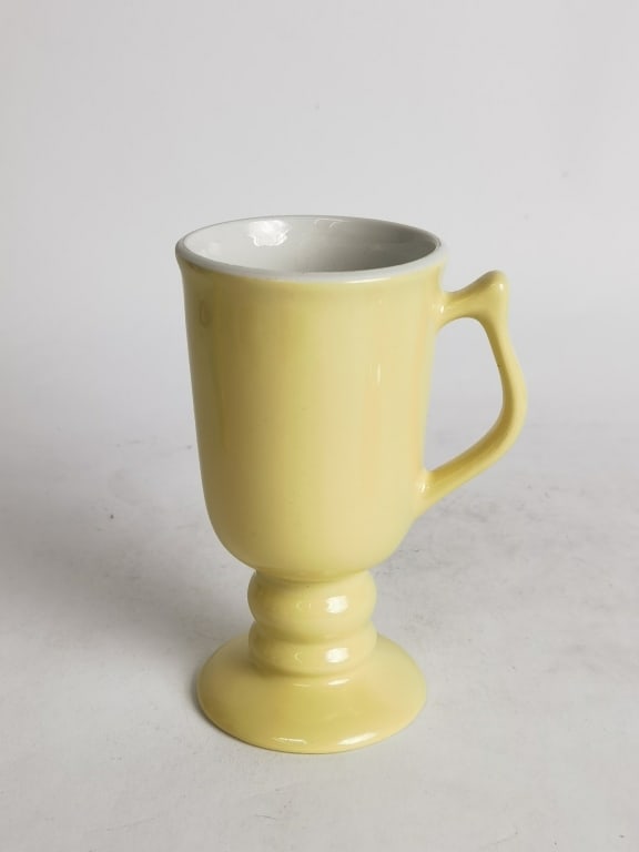 Vintage Hall USA Pastel Yellow Irish Coffee Mug (1 of 4)