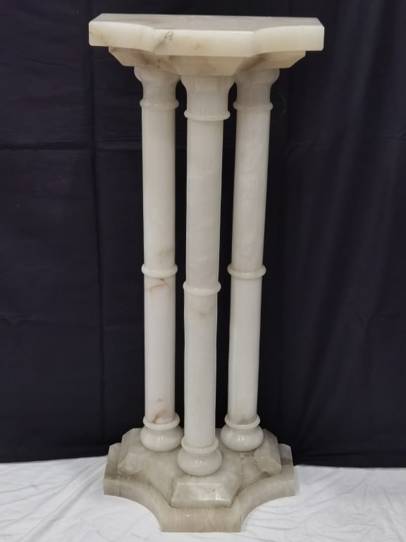 Vintage Italian Marble Column Pedestal