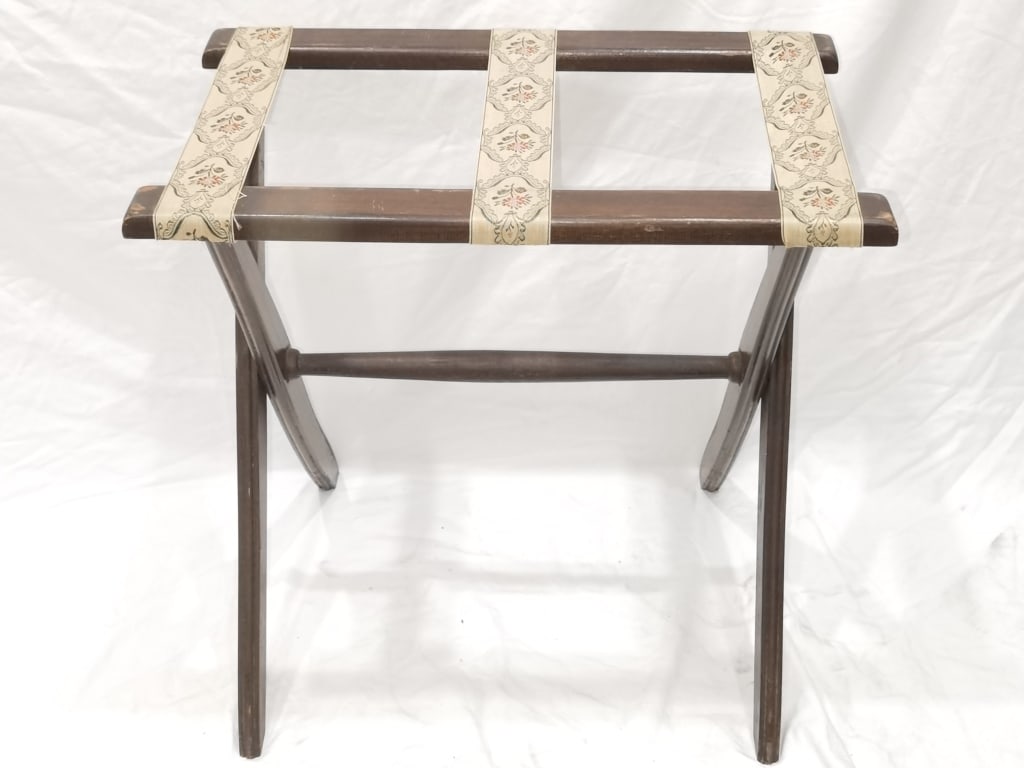 Vintage Scheibe Wood Luggage Folding Stand (1 of 3)