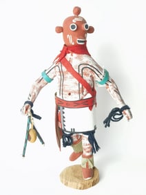 Vintage Ty Duwyenie Hopi Indian Toson Mudhead Kach