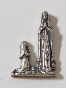 Vintage Metal Praying Icon