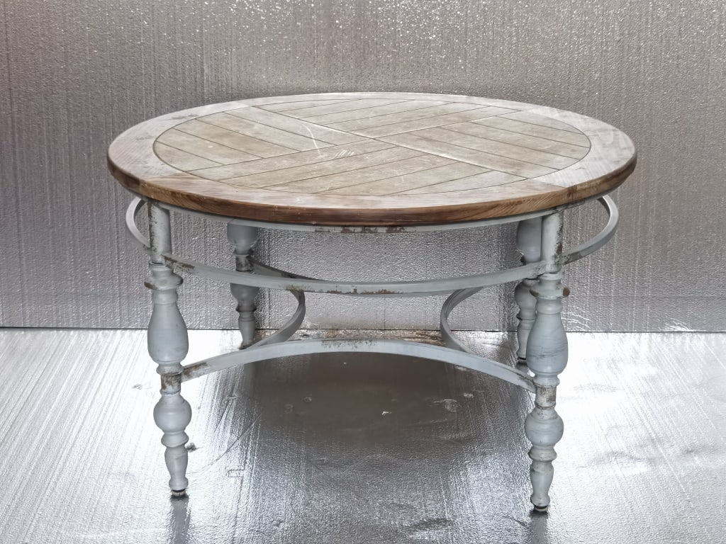 Vintage French Country Rustic Farmhouse Coffee Tab (1 of 5)