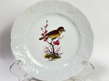 Vintage Lierre Sauvage CNP France Porcelain Bird e