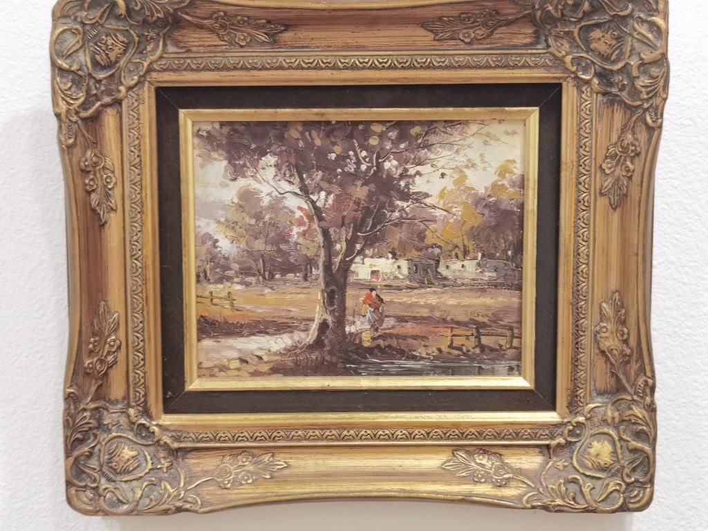 Vintage Landscape Oil Painting, Signed Balfour (1 of 5)