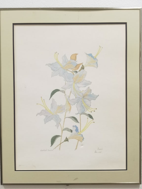 BARBARA FORREST 水彩画　額付き　バーバラ・フォレスト BARBARA FORREST 水彩画 額付き バーバラ・フォレスト