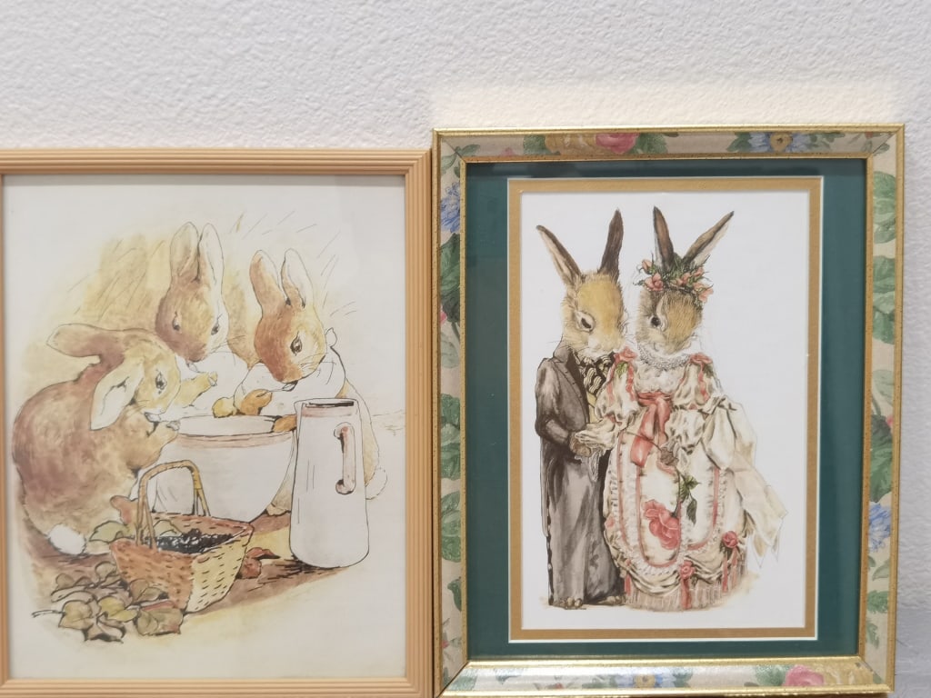 (2) Rabbit Wall Prints (1 of 3)