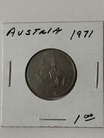 1971 Austria 5 Schilling Coin