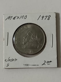 1978 Mexico One Peso Coin